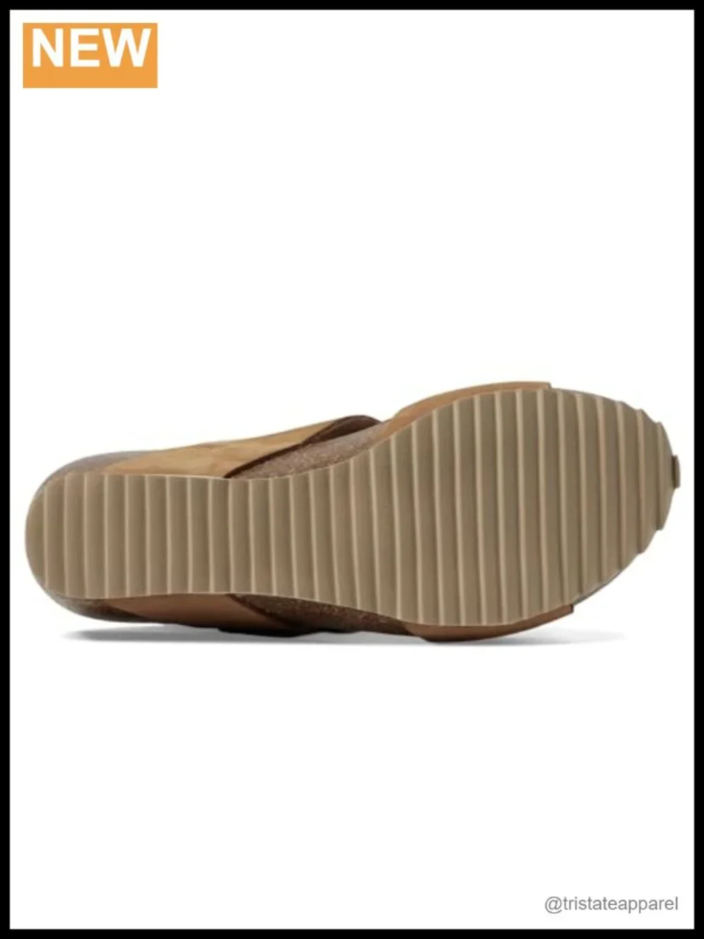 Eric Michael Lake Wedge Sandal Leather Cushioned Footbed Slingback Buckle Casual